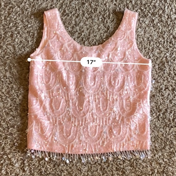 Koret of California Vintage Beaded Sequin Wool Top - Picture 9 of 10